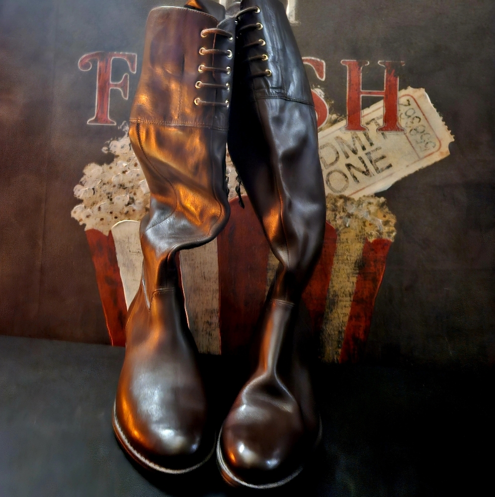 Isaac Mizrahi faux leather boots